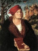CRANACH, Lucas the Elder Portrait of Dr. Johannes Cuspinian ff oil